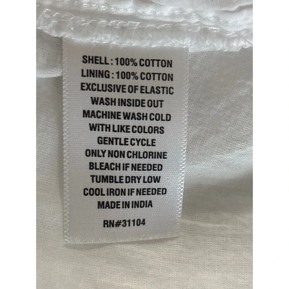 Crown & Ivy Women Size Small White Clip Dot Smocked Tiered Sleeveless Midi Dress